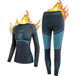 NOOYME Thermal Underwear Base Layer Long Johns Cold Weather Set for Women